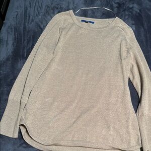 Shimmering Gold Long Sleeve Top